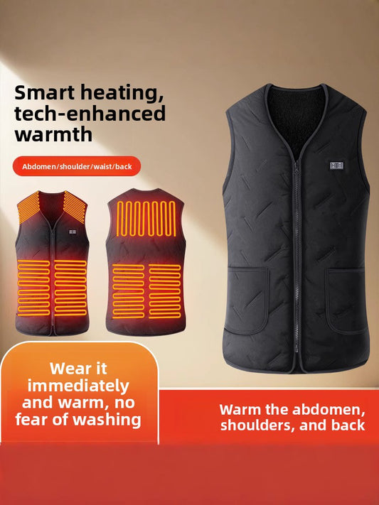 Smart Heating Cotton Vest with 5-Zone Warmth
